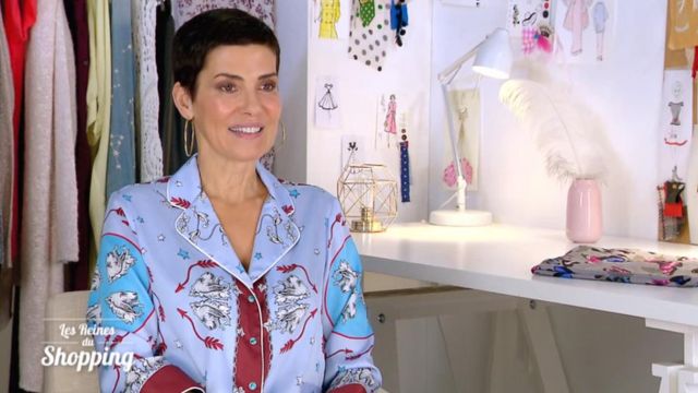 The printed shirt of Cristina Córdula in The queens of the shopping 04/03/2019