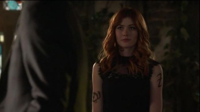 The Kooples Lace Detail Dress worn by Clary Fray (Katherine McNamara) in  Shadowhunters (S02E08) | Spotern