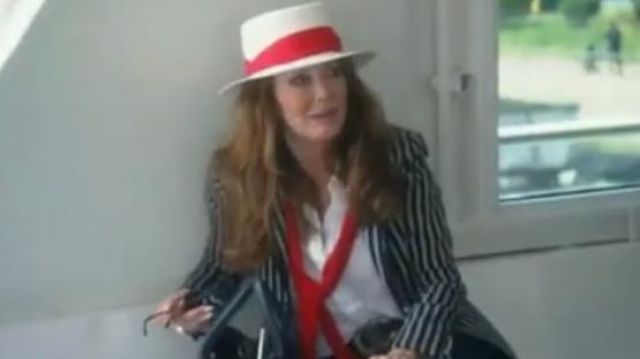 Veronica Beard  Spirit Striped Pique Blazer worn by Herself (Lisa Vanderpump) in The Real Housewives of Beverly Hills (S08E07)