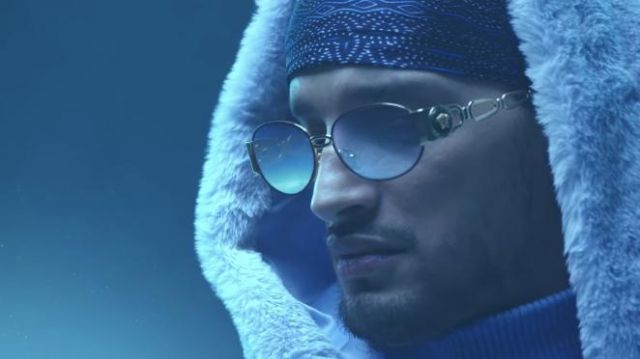Les lunettes de soleil Versace portées par Soolking dans son clip Rockstar
