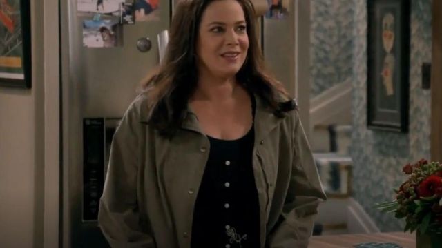 Vicky Lightweight Utility Jacket worn by Andi Burns (Liza Snyder) in Man with a Plan (S03E01)