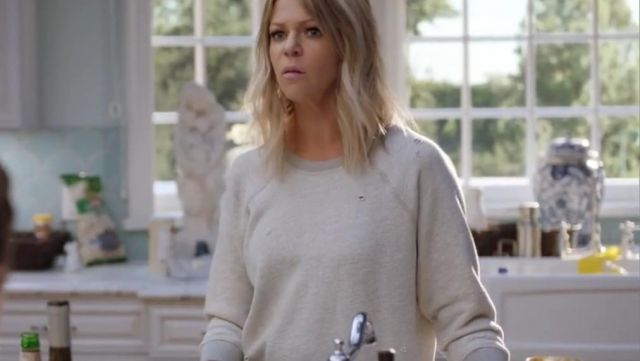 n:Philanthropy Gayla Distressed Sweatshirt worn by Mackenzie Murphy (Kaitlin Olson) in The Mick (S01E15)