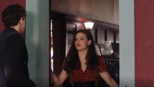 Velvet Wrap Dress in Leopard Dot worn by Maggie Vera (Sarah Jeffery) in Charmed (S01E13)