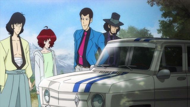 Renault R8 Gordini used by Lupin The Third in Lupin the Third (S05E21)