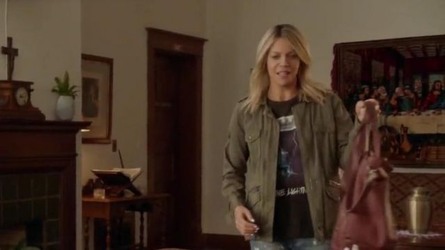 Graham & Spencer Velvet Army Jacket worn by Mackenzie Murphy (Kaitlin Olson) in The Mick (S02E14)