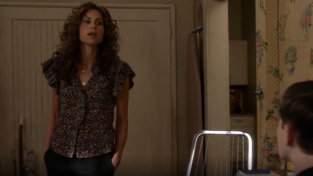 La Vie Rebecca Taylor Sleeveless Gitane Floral Top worn by Maya DiMeo (Minnie Driver) in Speechless (S03E17)