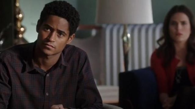 Theory Zack PS Rhone Plaid Shirt worn by Wes Gibbins (Alfred Enoch) in How to Get Away with Murder (S01E13)