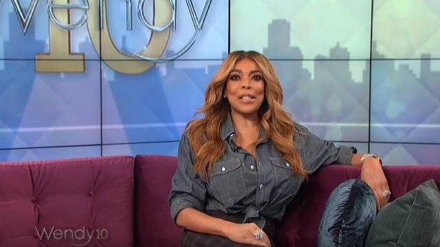Old Navy Denim Shirt worn by Wendy Williams on The Wendy Williams Show January 03, 2019