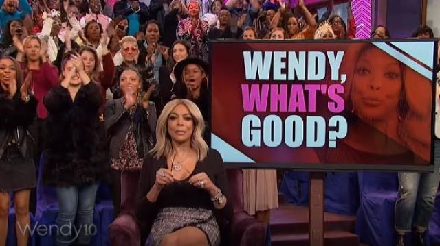 Wendy Williams HSN Collection Black Long Sleeve Bodysuit worn by Wendy Williams on The Wendy Williams Show January 21, 2019