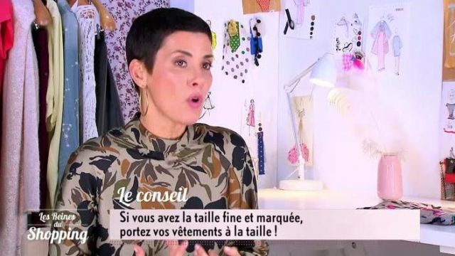 La blouse imprimée de Cristina Córdula dans Les reines du shopping du 13 mars 2019
