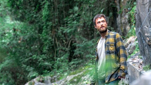Yellow plaid shirt worn by Yossi Ghinsberg (Daniel Radcliffe) as seen in Jungle