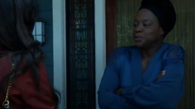 La Perla Ricamato Dentelle-Tulle Robe portée par Annalise Keating (Viola Davis) dans la Façon de s'en tirer avec Assassiner (S02E02)