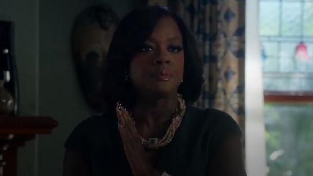 Jason Wu Twist Drape Sheath Sheath Dress worn by Annalise Keating (Viola Davis) in How to Get Away with Murder (S02E06)