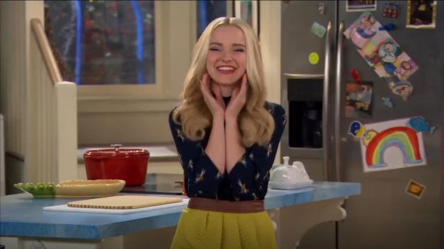 H&M Ballerina Print High Neck Shirt worn by Liv Rooney (Dove Cameron) in Liv and Maddie (S04E07)