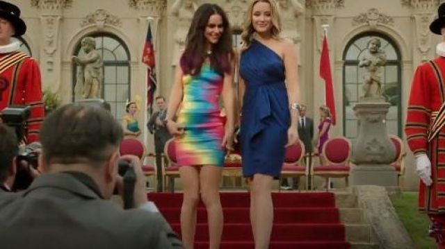 ASOS Bandage Festival Rainbow Bandage Dress of Princess Eleanor (Alexandra Park) in The Royals (S02E05)