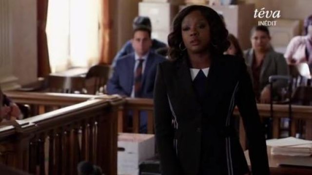 Altuzarra Fenice Jacket worn by Annalise Keating (Viola Davis) in How to Get Away with Murder (S03E06)