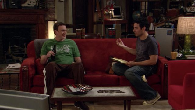 Good Luck You Need It Green T-shirt worn by Marshall Eriksen (Jason Segel) in How I Met Your Mother (S02E20)