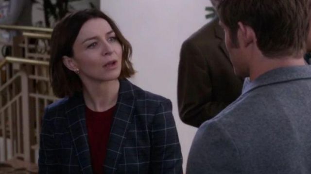 RAG & BONE Lexington Wool One-Button Blazer worn by Dr. Amelia Shepherd (Caterina Scorsone) in Grey's Anatomy (S15E17)