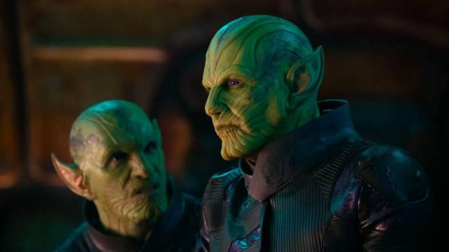 Talos / Keller's (Ben Mendelsohn) Skrull mask as seen in Captain Marvel