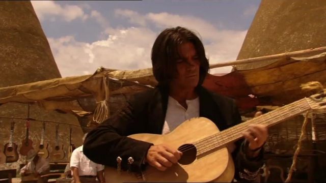 Suede Jacket in black worn by El Mariachi (Antonio Banderas) in