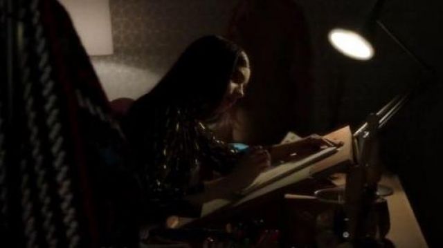 Givenchy Fil Coupé Pussy Bow Blouse worn by Ava Jalali (Sofia Carson) in Pretty Little Liars: The Perfectionists (S01E01)