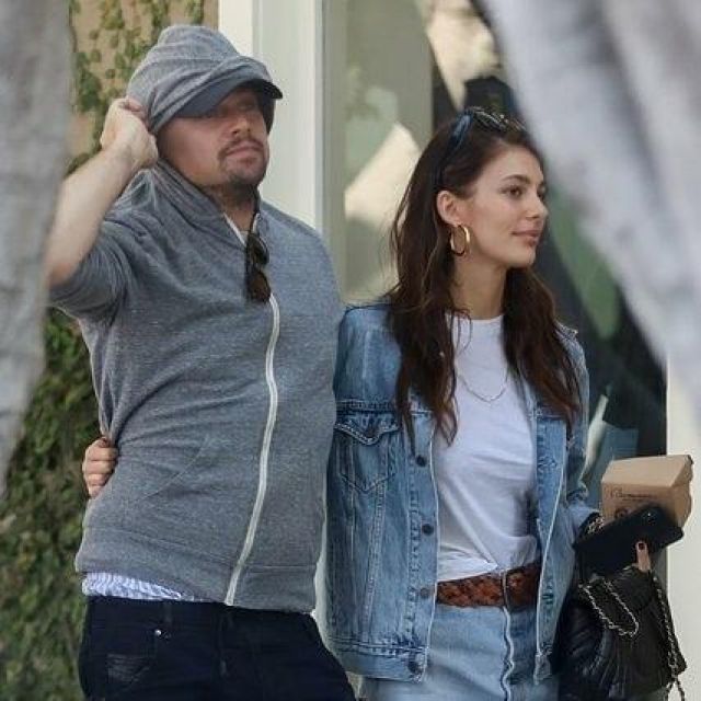 Grey Hoodie worn by Leonardo DiCaprio for shopping in Los Angeles with Camila Morrone in March 2019