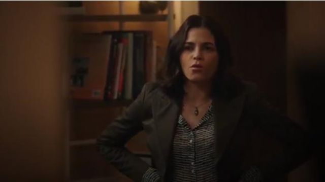 Proenza Schouler  Print Crepe Chiffon Blouse worn by Julian Lynn (Jenna Dewan) in The Resident (S02E18)