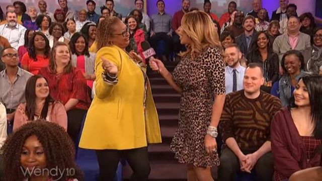 Nude Barre Caramel Fishnet Tights worn by Wendy Williams on The Wendy Williams Show March 25, 2019