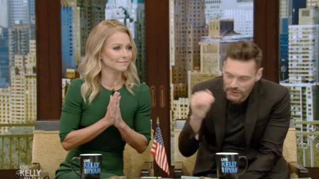 Dolce & Gabbana Cady dress worn by Kelly Ripa on LIVE with Kelly and Ryan February 28, 2019