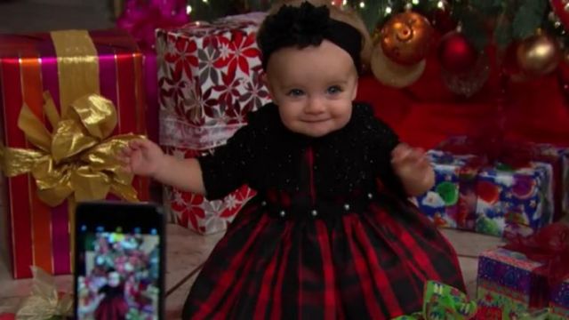 Baby Bling Holiday Poinsettia Flower Headband in The Bold and the Beautiful (S32E68)
