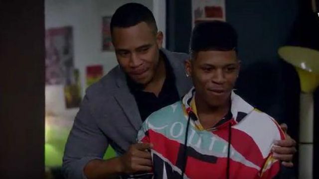 Moschino  Large Logo-Print Hoodie worn by Hakeem Lyon (Bryshere Y. Gray) in Empire (S02E02)