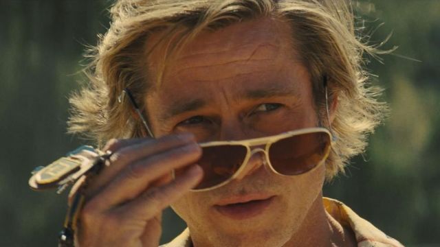 Aviator Sunglasses worn by Cliff Booth (Brad Pitt) in Once Upon a Time in Hollywood