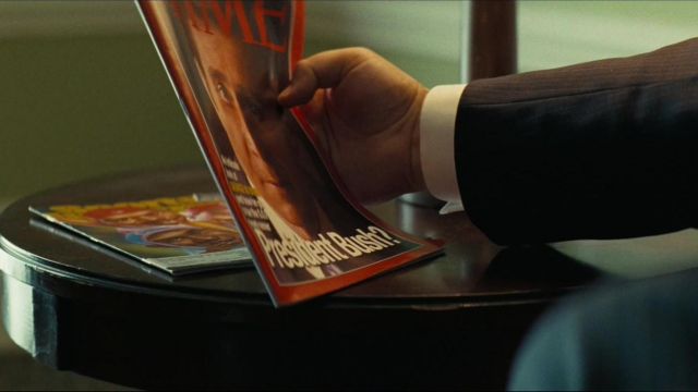 Time Magazine read by Dick Cheney (Christian Bale) in Vice
