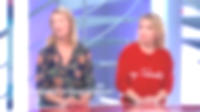 Le Sweat Velours Rouge brique My Valentine de Anne Marivin dans C'est au programme du 02/04/2019