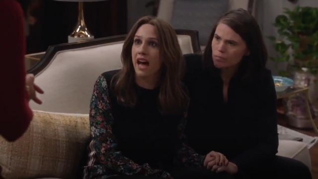 Veronica Beard Mellow Mixed Media Cashmere Sweater worn by Catherine Meyer (Sarah Sutherland) in Veep (S06E01)