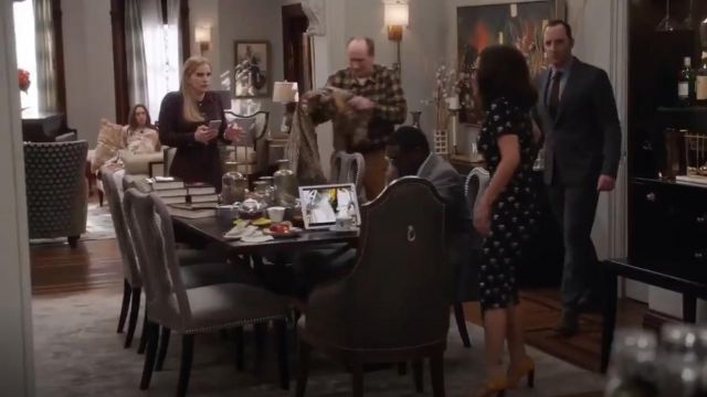 Christian Louboutin Bibaba Suede Mary Jane pumps worn by Selina Meyer (Julia Louis-Dreyfus) in Veep (S06E09)
