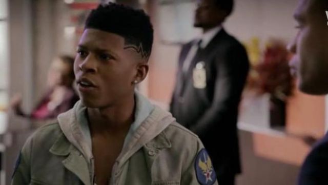 Off White  Patch Embellished Field Jacket worn by Hakeem Lyon (Bryshere Y. Gray) in Empire (S03E12)