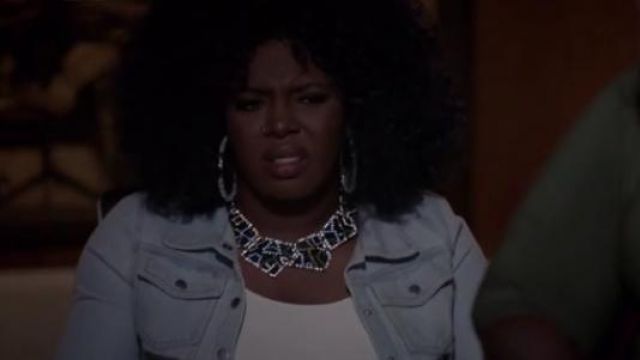 Poupées Tuer Replicant Clair de Panneaux Veste en jean porté par Porsha Taylor (Ta'Rhonda Jones) dans l'Empire (S04E07)