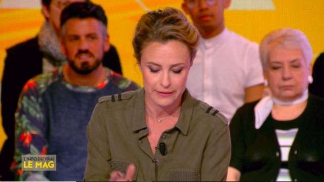 The Shirt lyocell military-inspired Isabelle Moreau in The Info of the true 04.04.2019