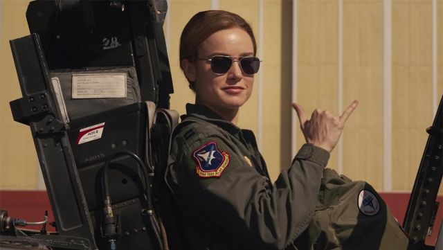 Khaki Flight Suit worn by Carol Danvers / Vers / Captain Marvel (Brie Larson) in Captain Marvel
