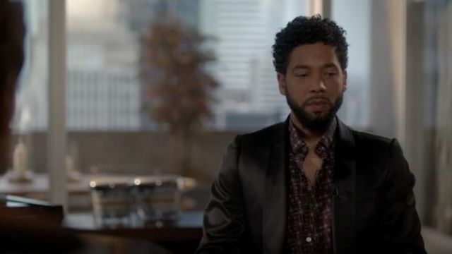 Lanvin Star Print Shirt worn by Jamal Lyon (Jussie Smollett) in TV Show Empire (S04E12)