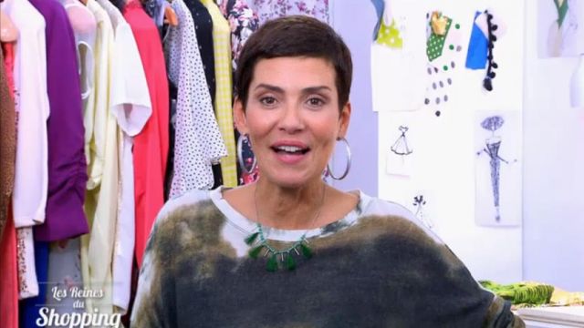 Le top tie ans dye de Cristina Córdula dans Les reines du shopping du 15/01/2019