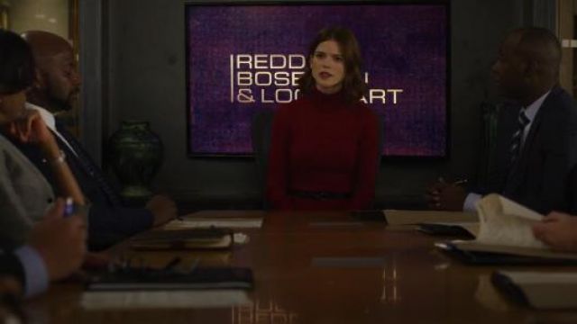 Karen Millen Ribbed Fitted Knit Dress worn by Maia Rindell (Rose Leslie) in The Good Fight (S03E04)