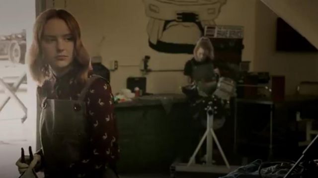 Alice + Olivia Willa Bird Print Silk Shirt worn by Violet Simmons (Haley Ramm) in Light as a Feather (S01E04)