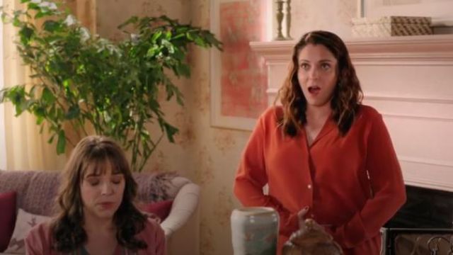 Equipment Adalyn Shirt worn by Rebecca Bunch (Rachel Bloom) in Crazy Ex-Girlfriend (S04E17)