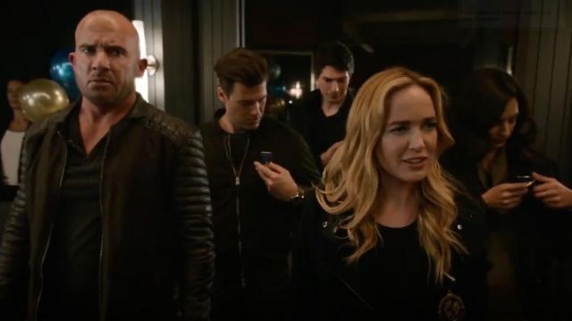 Mackage Oversize Collar Moto Jacket worn by Sara Lance (Caity Lotz) in DC's Legends of Tomorrow (S04E01)