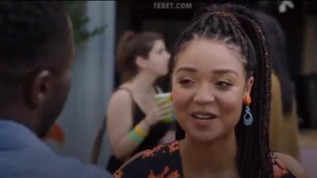 Rachel Comey Tract Spiral Drop Earrings worn by Kat Edison (Aisha Dee) in The Bold Type (S03E01)
