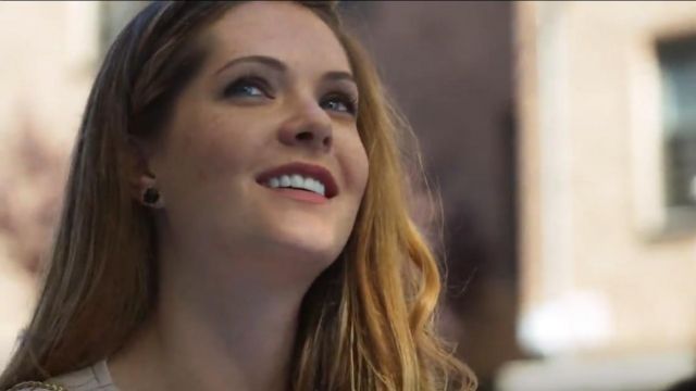 Kate Spade Mini Square Stud Earrings worn by Sutton Brady (Meghann Fahy) in The Bold Type (S01E01)