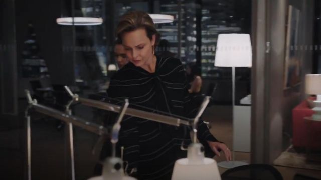 Proenza Schouler Striped Pussybow Top worn by Jacqueline Carlyle (Melora Hardin) in The Bold Type (S01E02)