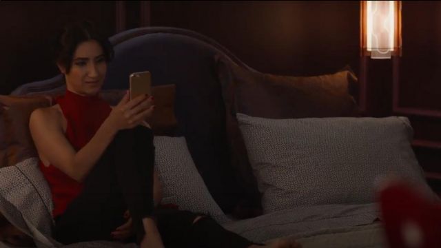 A.L.C. Olympia Mock Neck Sleeveless Top worn by Adena El Amin (Nikohl Boosheri) in The Bold Type (S01E08)